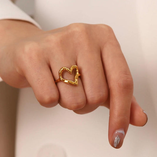 18k Gold Plated Leia Ring