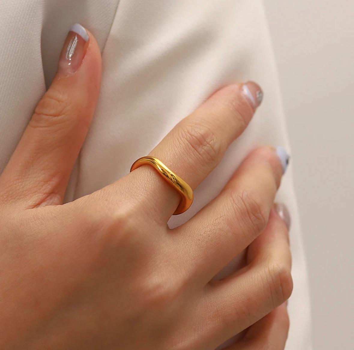 18k Gold Plated Twila Ring