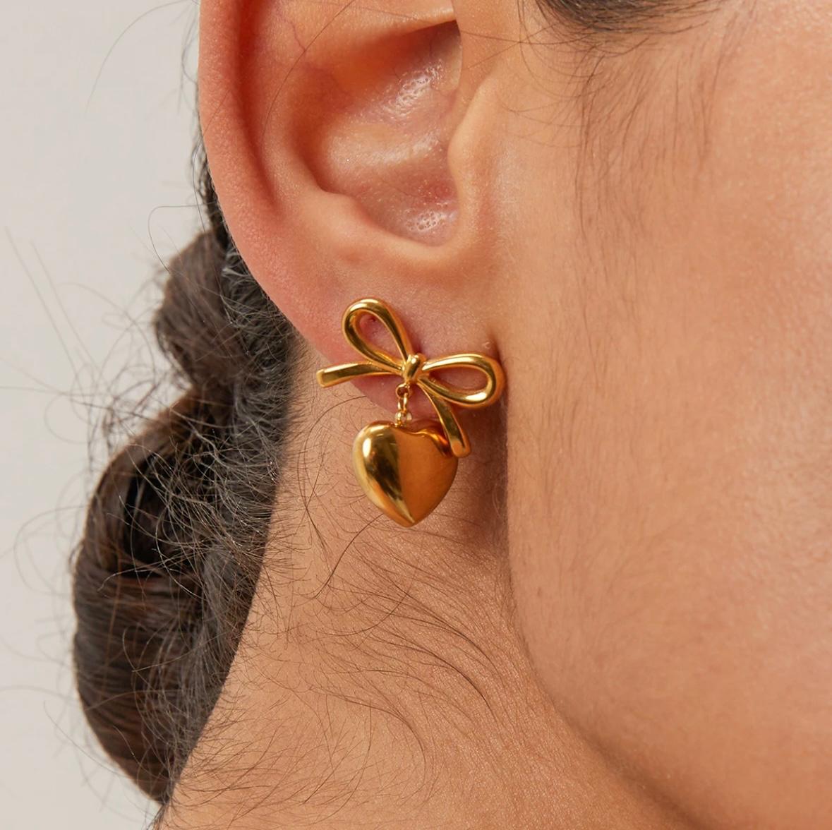 18k Gold Plated So This is Love Earrings